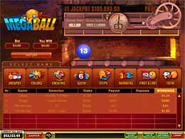 Megaball bingo slots from playtech